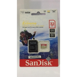 Micro SD Sandisk 32GB EXTREME 100MBPS Micro SD Sandisk 32GB EXTREME 100MBPS